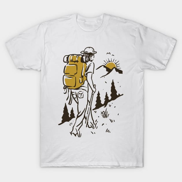 Hike Addiction T-Shirt by quilimo